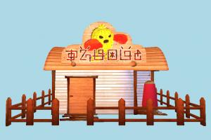 House house, home, building, build, gym, boxing, sport, cartoon, domicile, structure